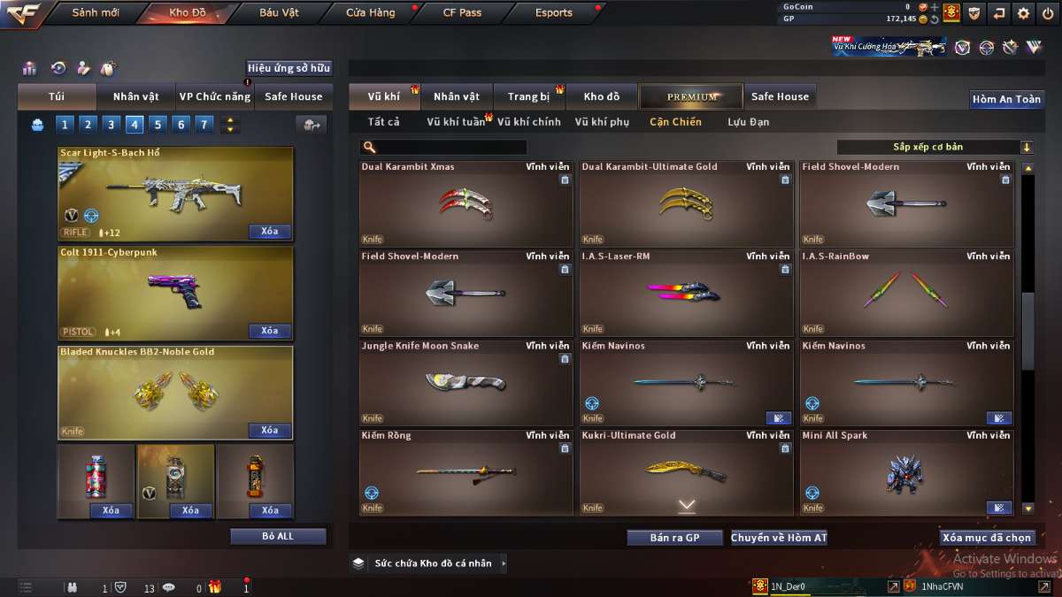 shop acc cf uy tin gia re